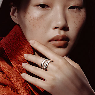 Boucle Sellier Inflexible ring, large model - Silver